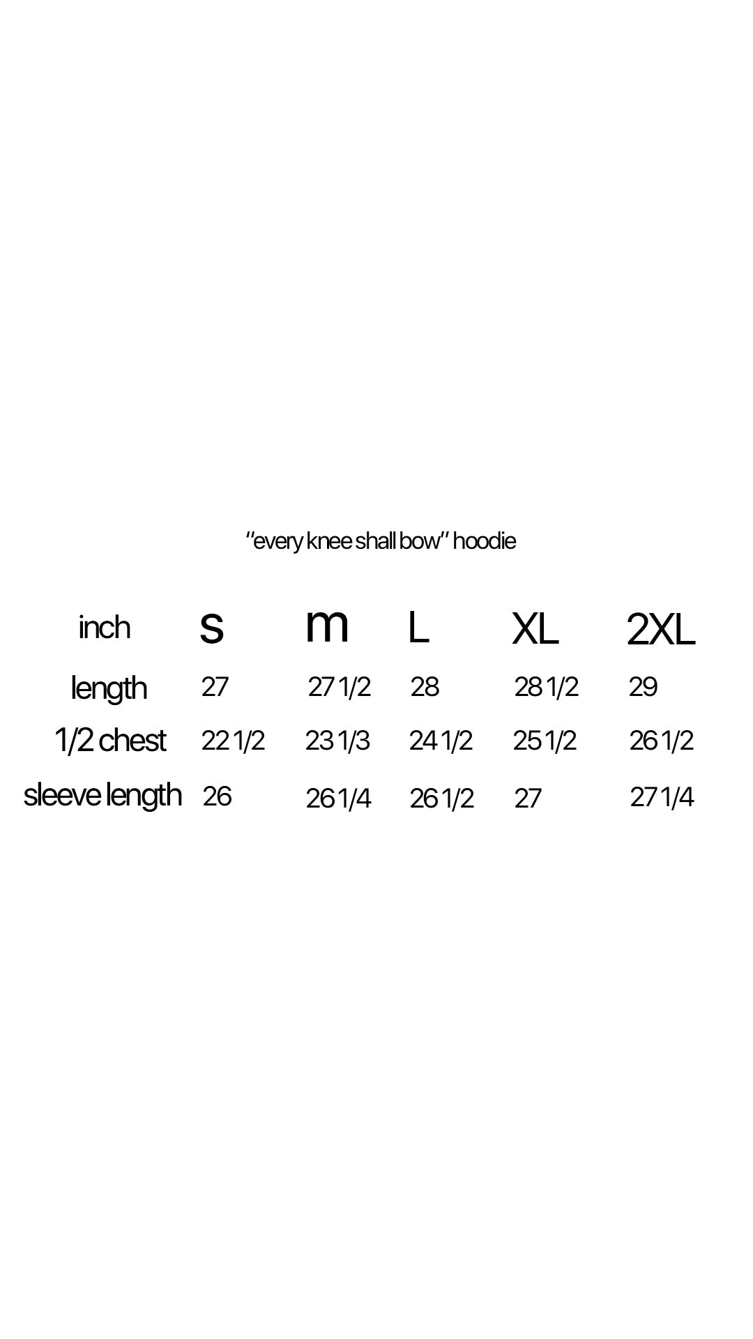 every knee shall bow hoodie - 52SUNDAYS